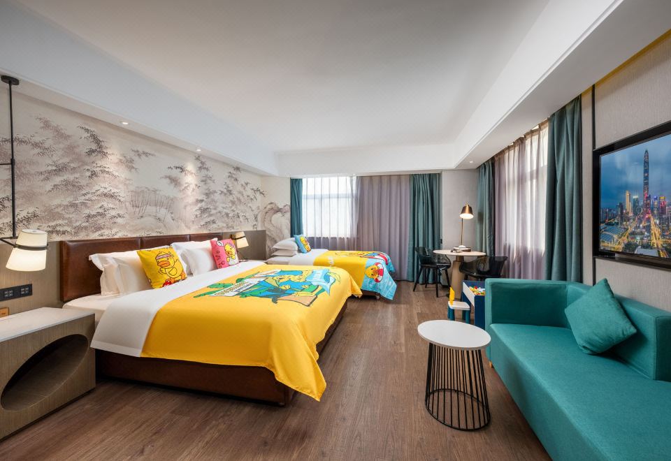 小黄鸭亲子双床套房（亲子之选+温馨布置）