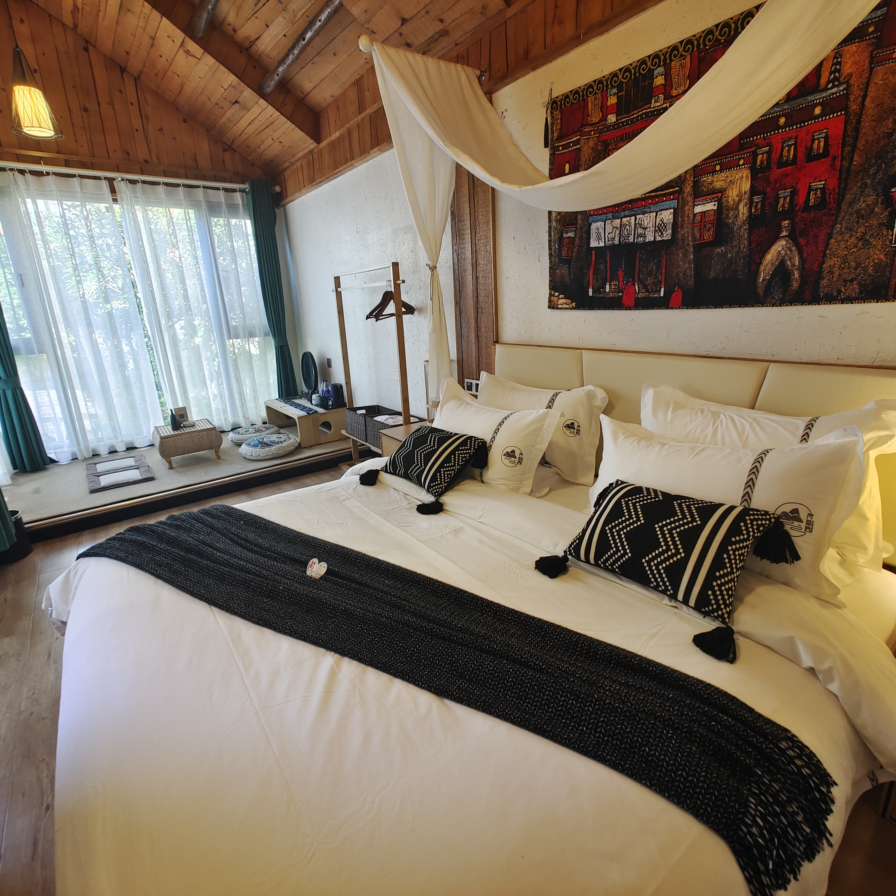 舒适阳光大床房（零压乳胶床垫+加湿器+公区自助洗衣房）