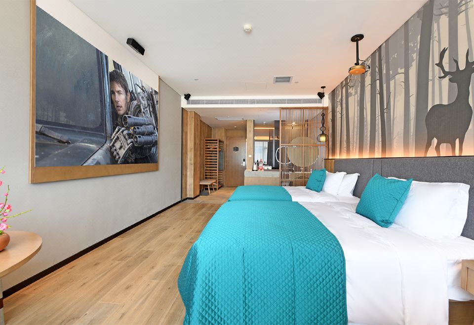 3D投影浪漫雙床房