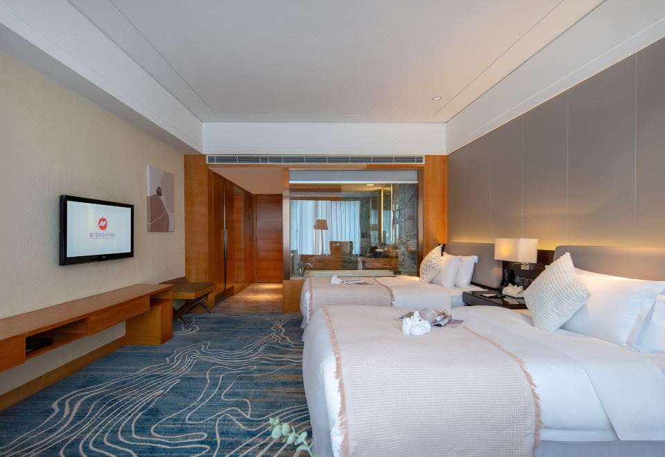 豪華雙床房（觀鷺島城景+商務辦公）