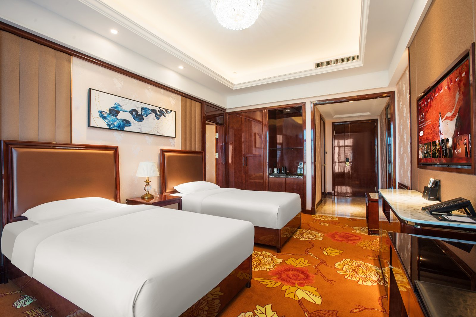 豪华家庭房︱临园风景+舒适睡眠