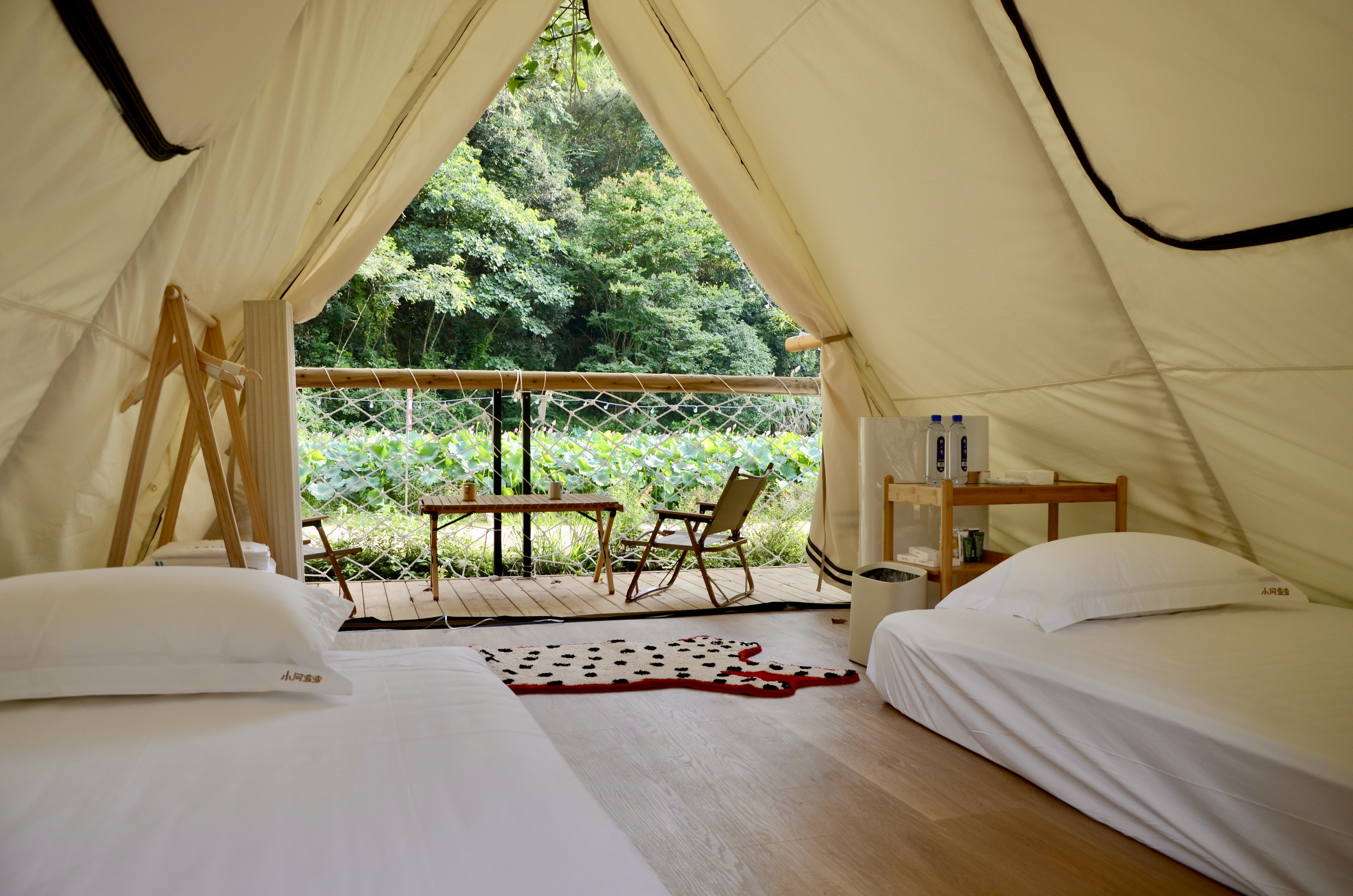 溪流河畔·小A野奢帐篷房（独立小阳台+零压床垫+溪流景观）
