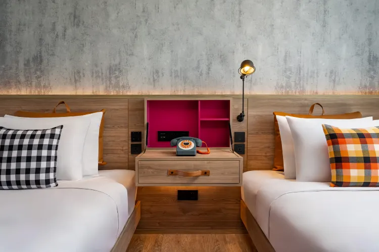 Moxy Corner Twin Room