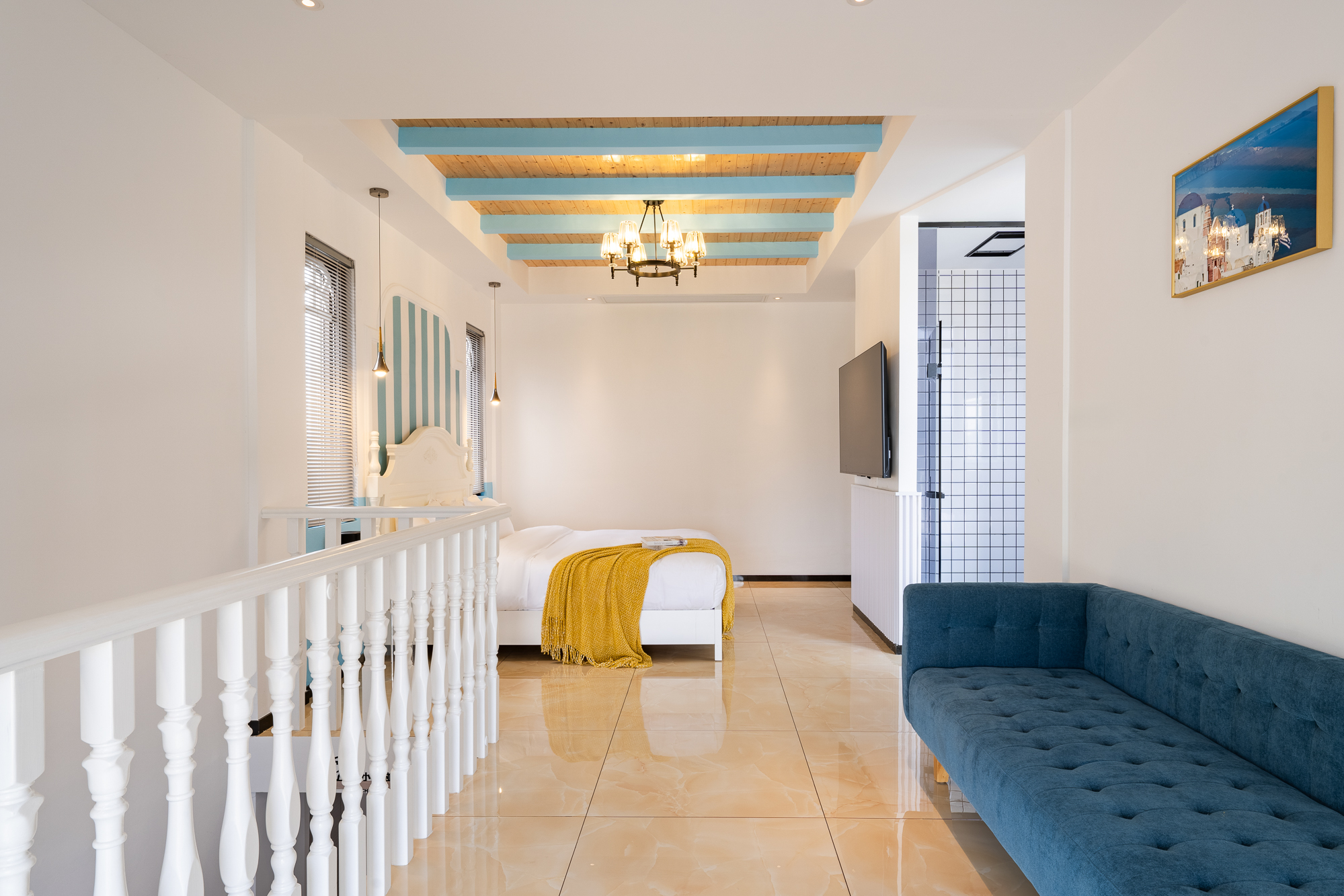 地中海风·园景亲子房