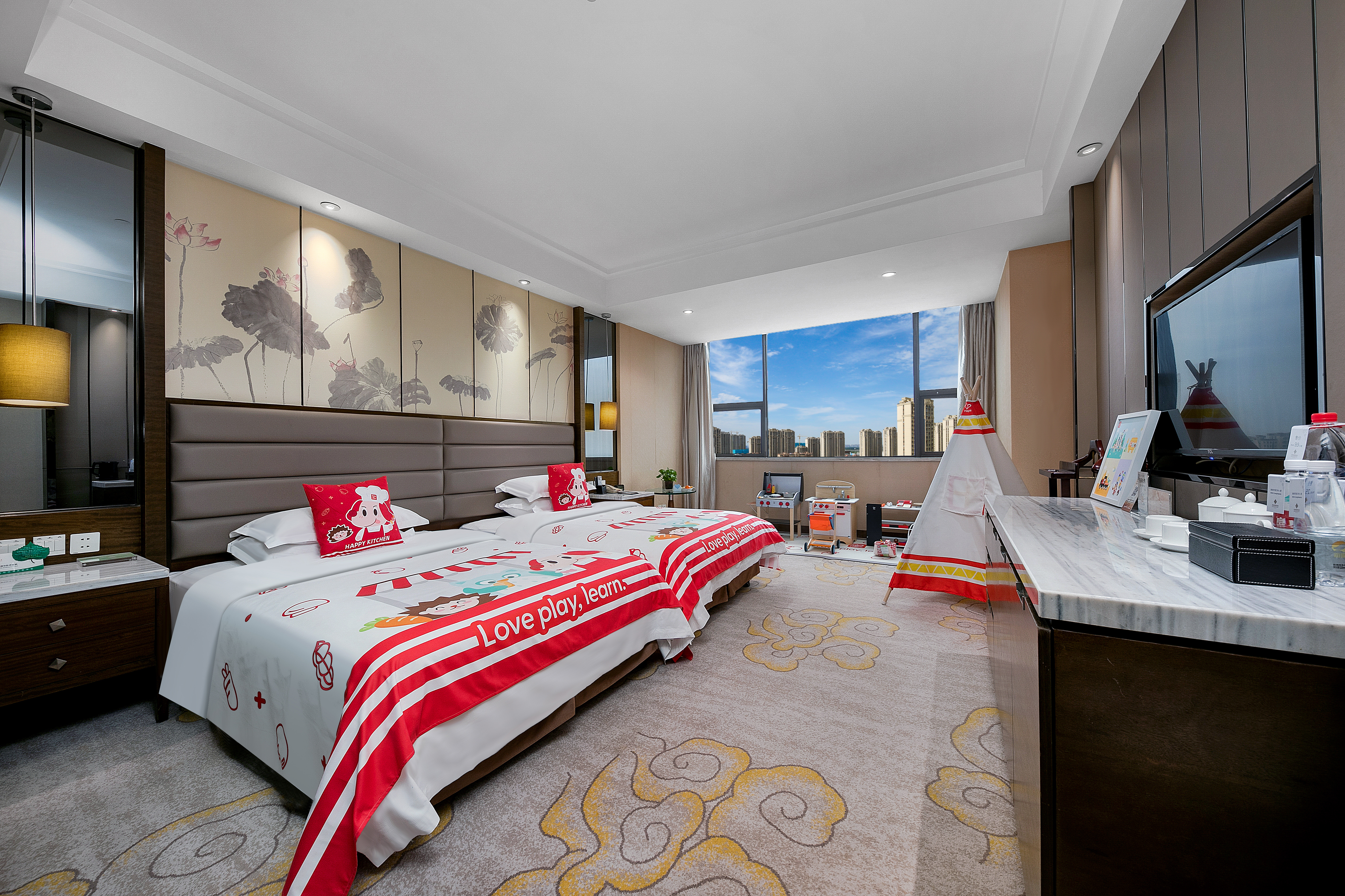 小厨房亲子双床房