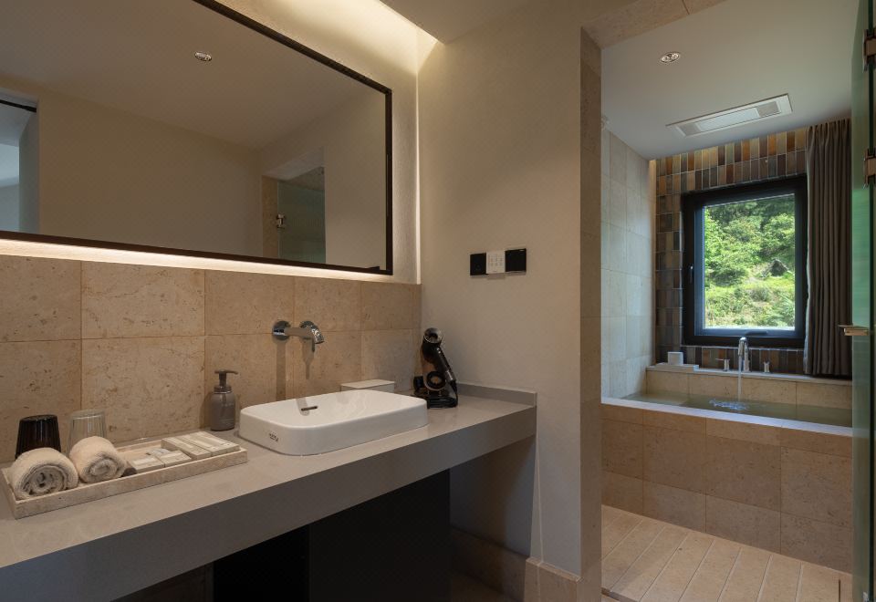 归樵·Loft亲子庭院套房[落地窗+双床+泡池]