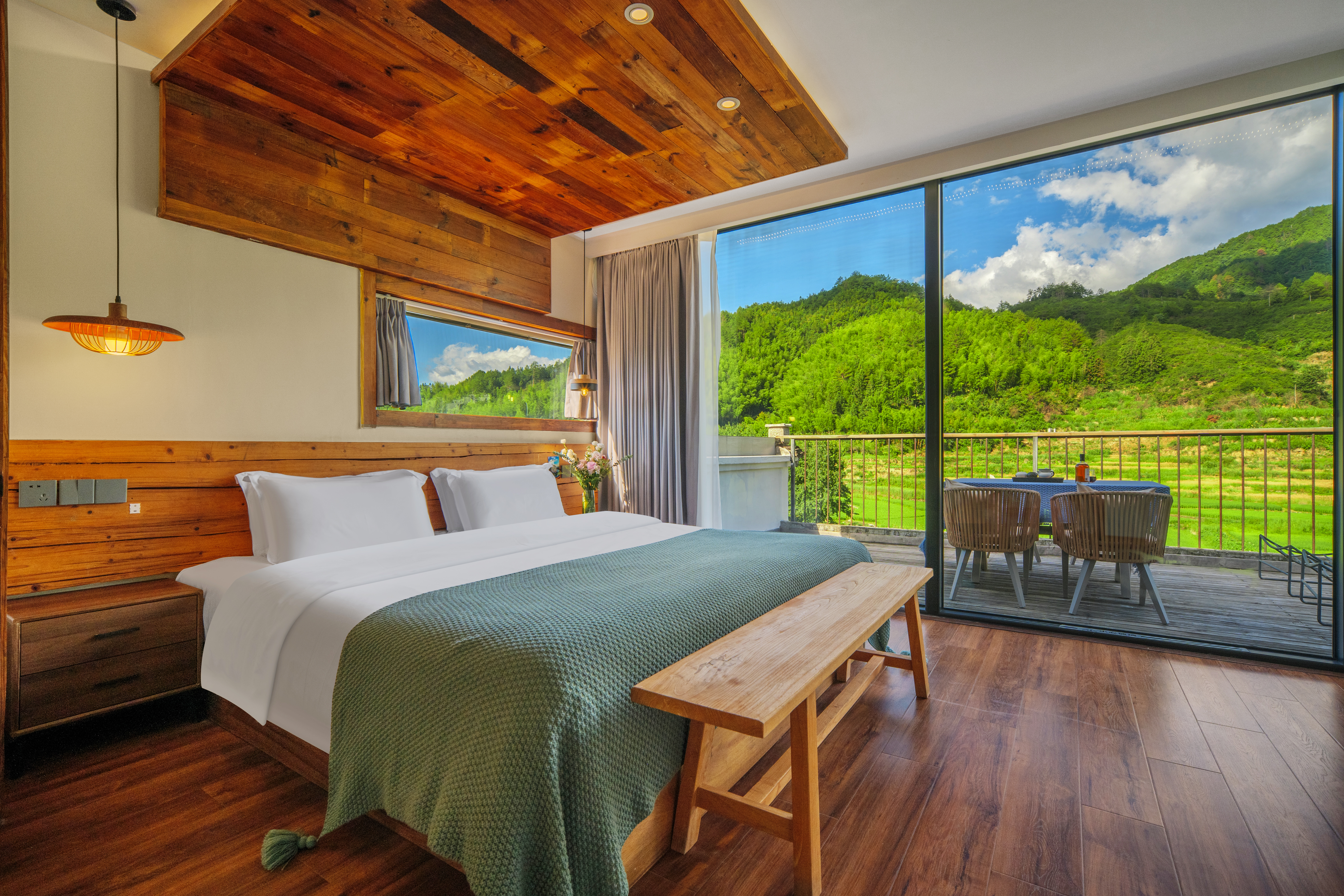 【二栋】见山是山·独享露台大床房｜赏山林梯田