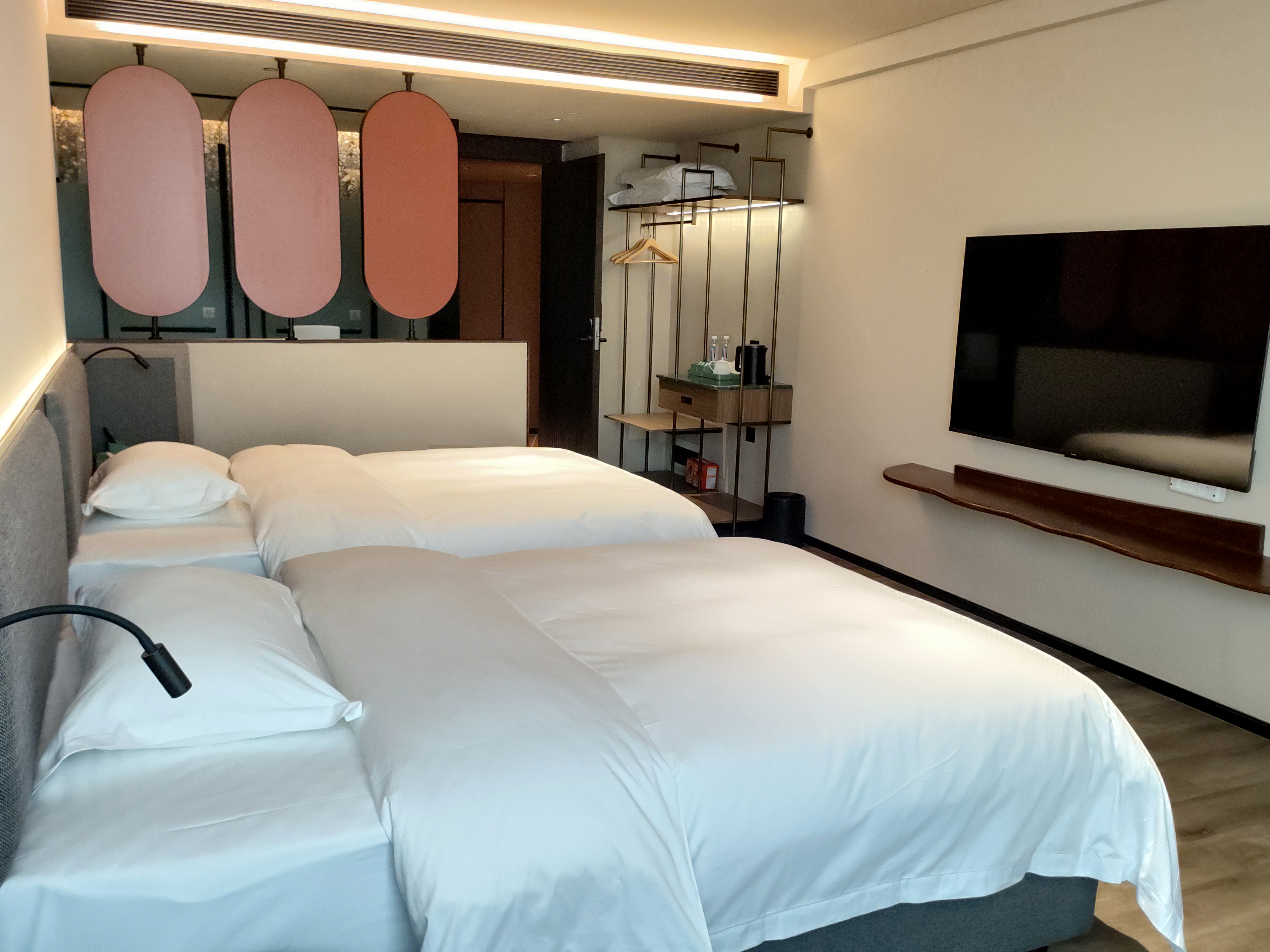 连南马拉松舒适豪华双床房安静零压舒适