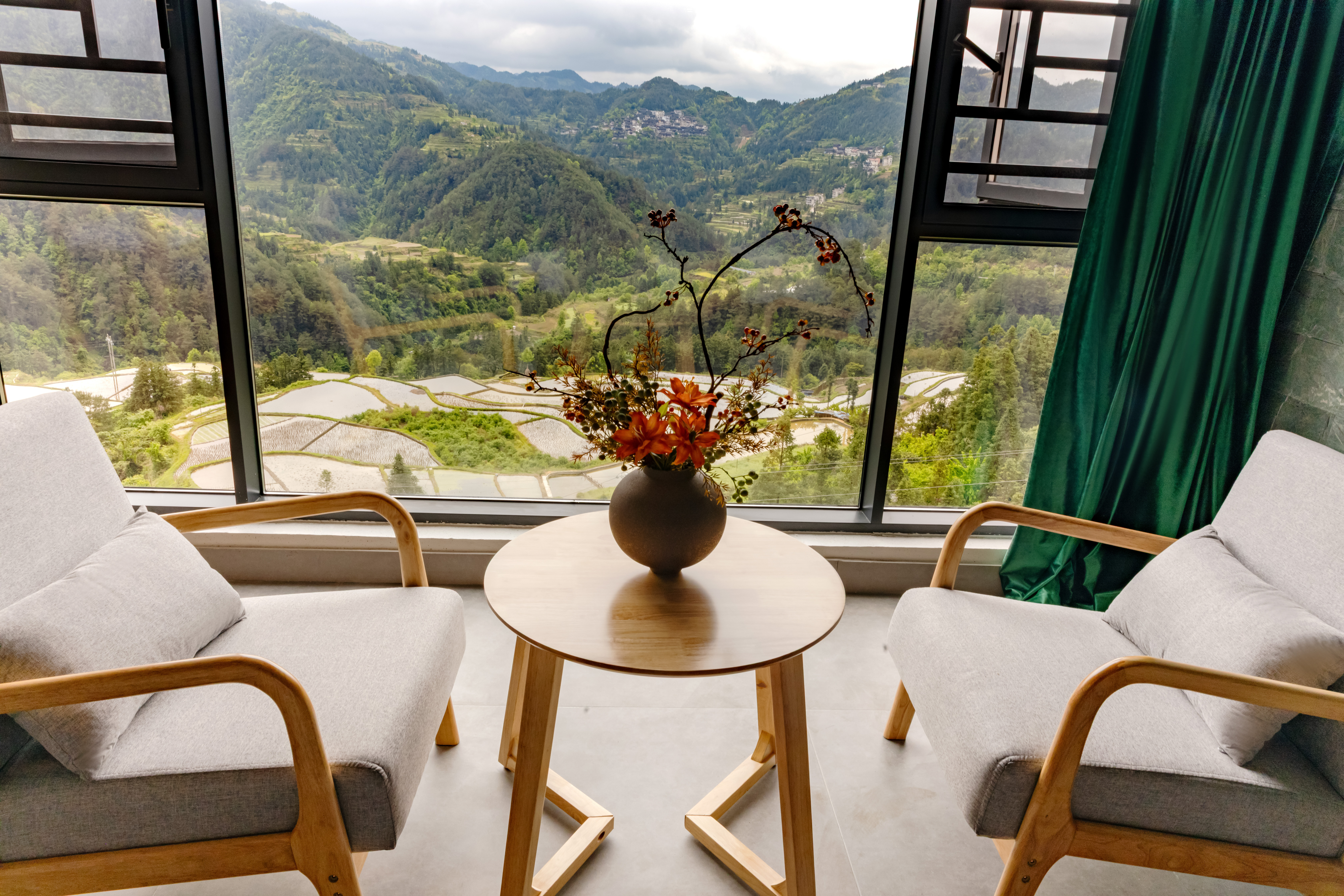 驿家石头大床房【落地窗+乾湿分离】