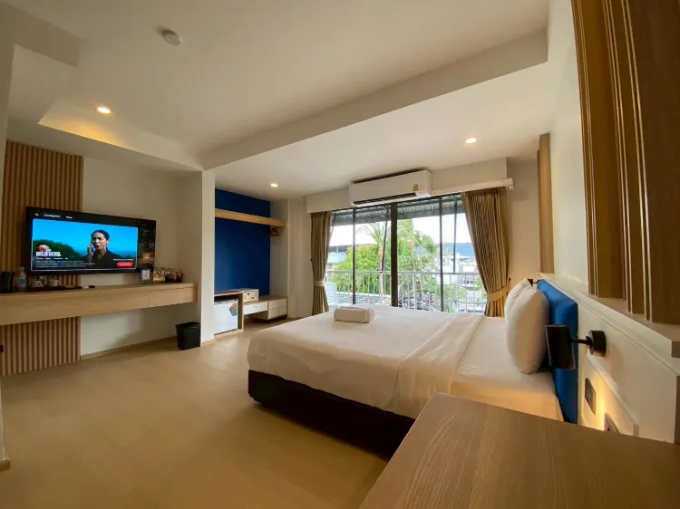 ห้องดีลักซ์ดับเบิล เตียงใหญ่ 1 เตียง 