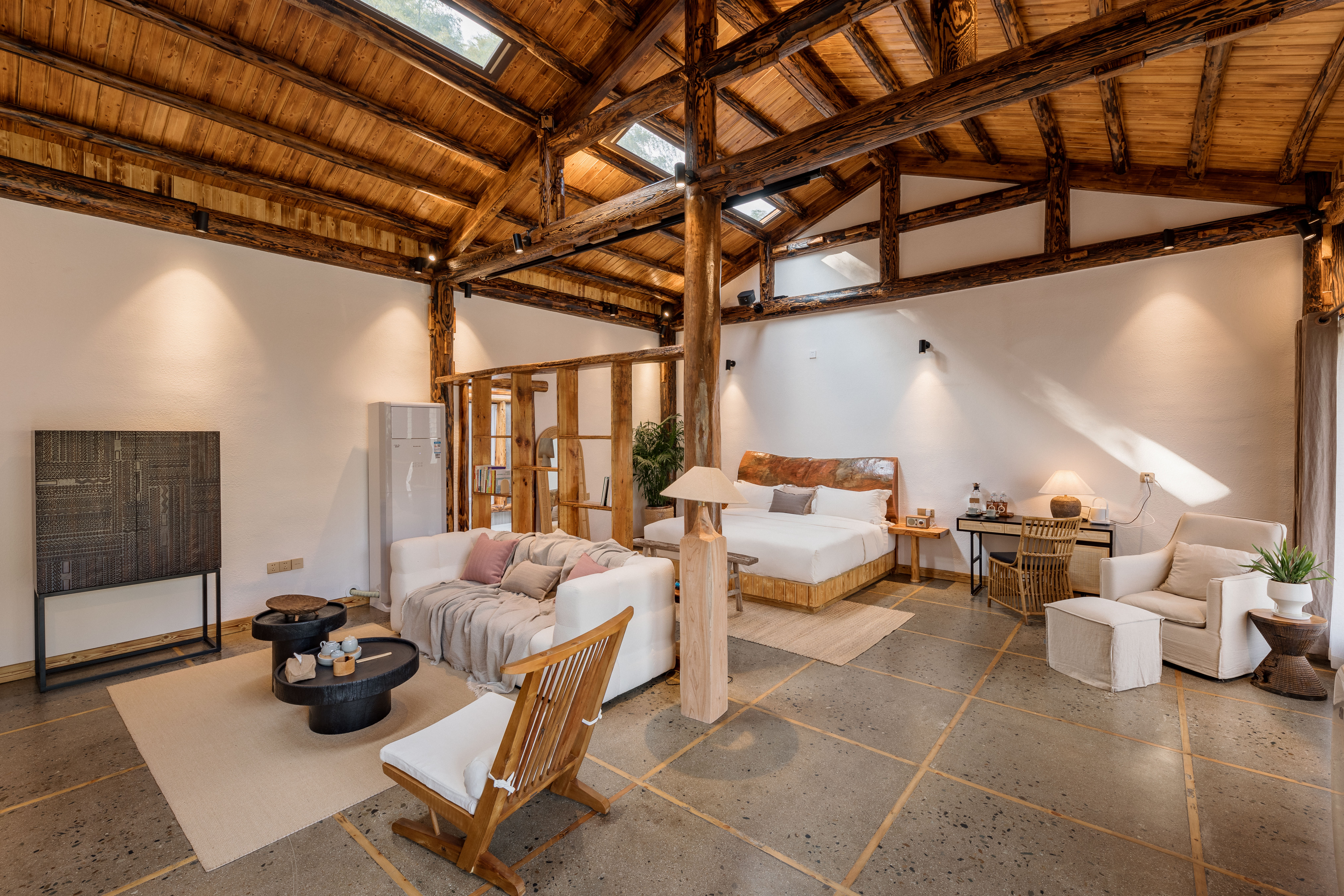 野奢两室一厅套房（壁炉）