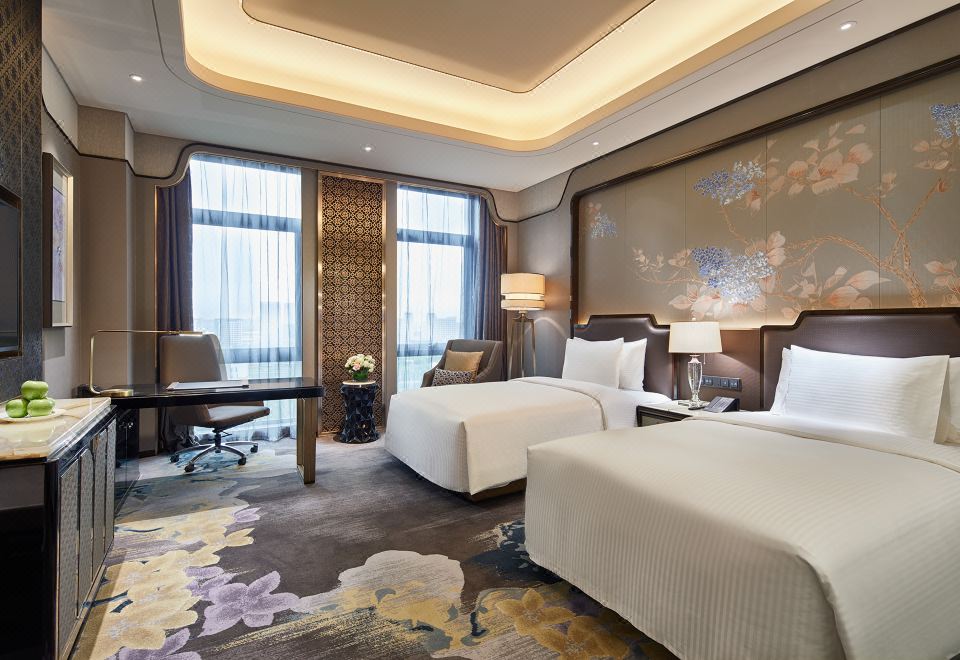 Wanda Vista HarbinDeluxe Hollywood Twin Bed Room (Bathroom Wet-Dry Separation + Featured Pillow)