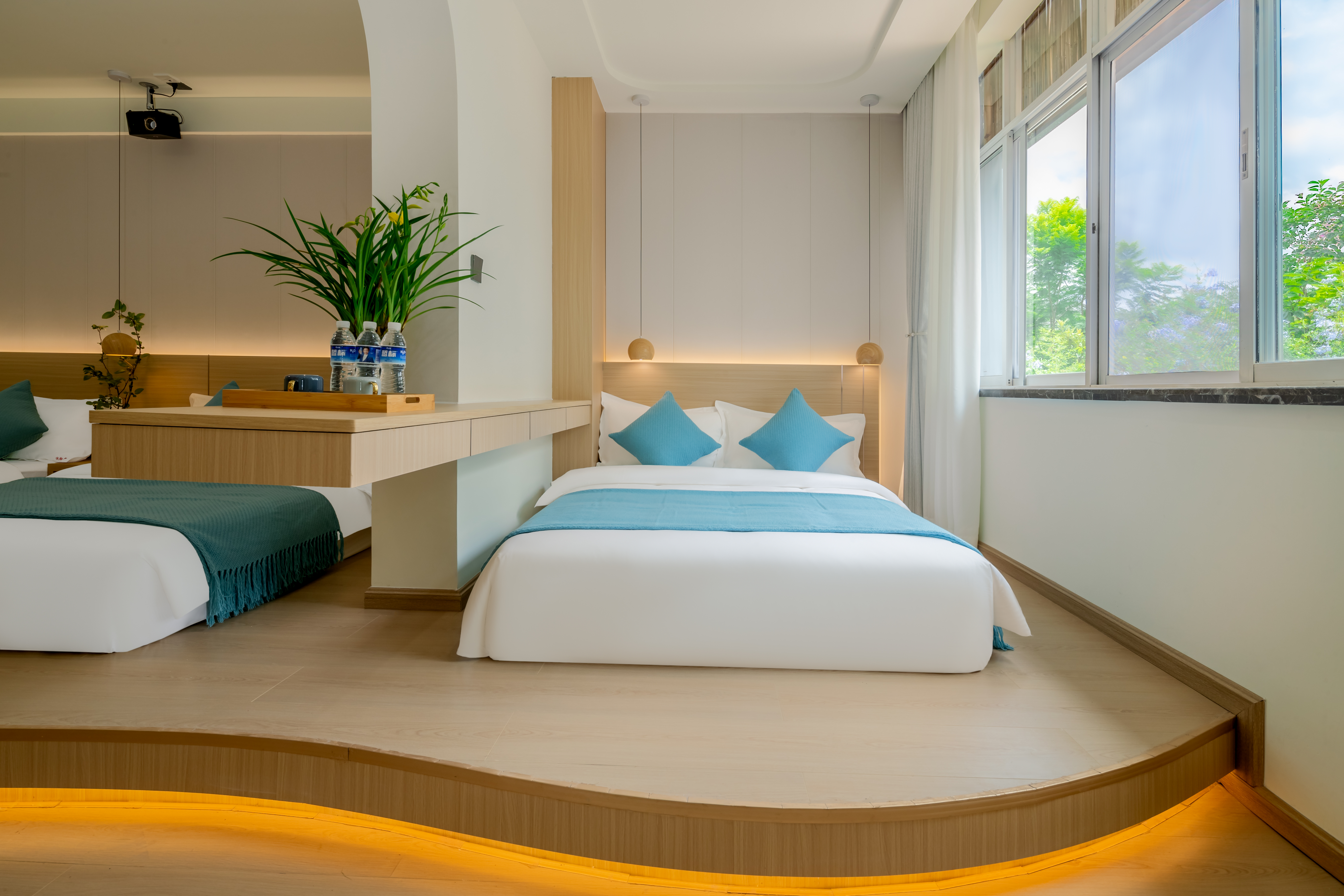 萨米悠韵别墅三床房[100寸1080P投影+智能马桶]