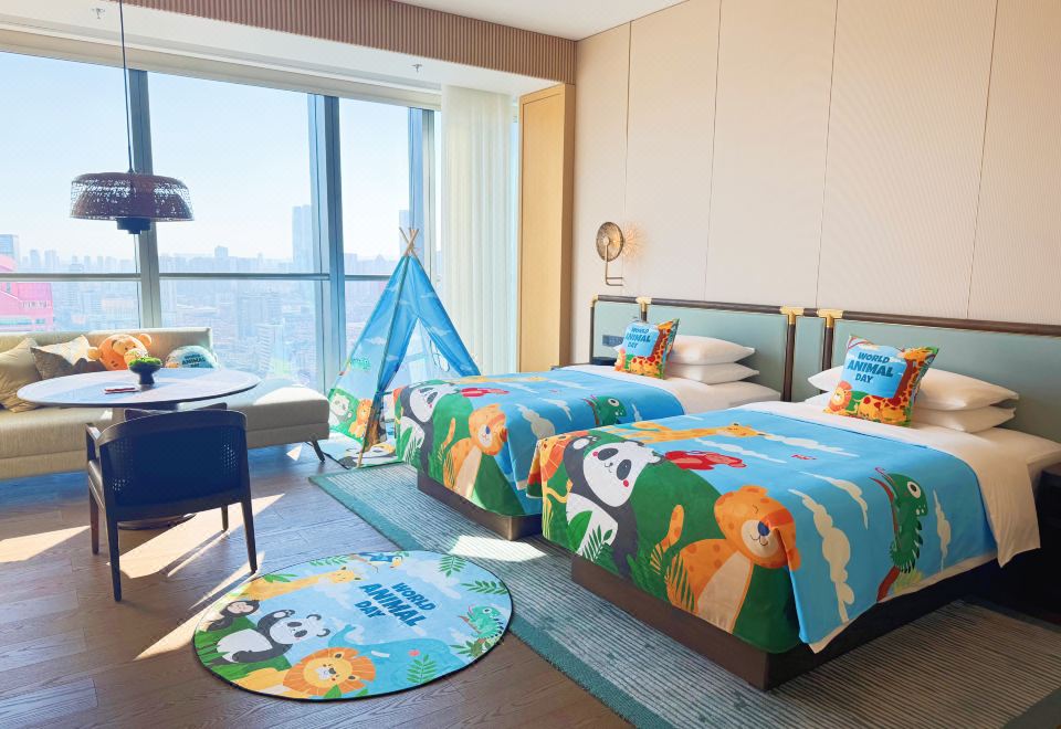 動物世界小童主題房（雙床）