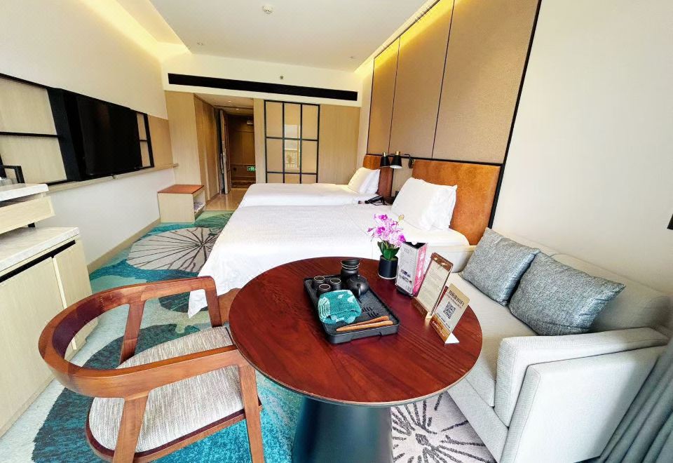 高级园景双床房?新装简欧风&湖景花园景观