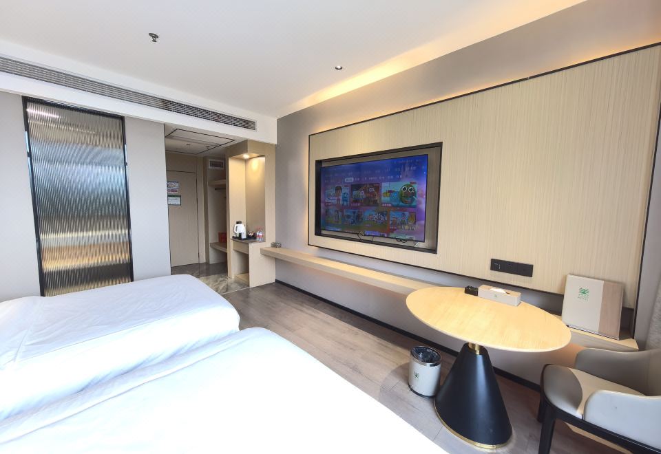 虔心·轻奢智能双床房【手机投屏+小度语音+阳光】