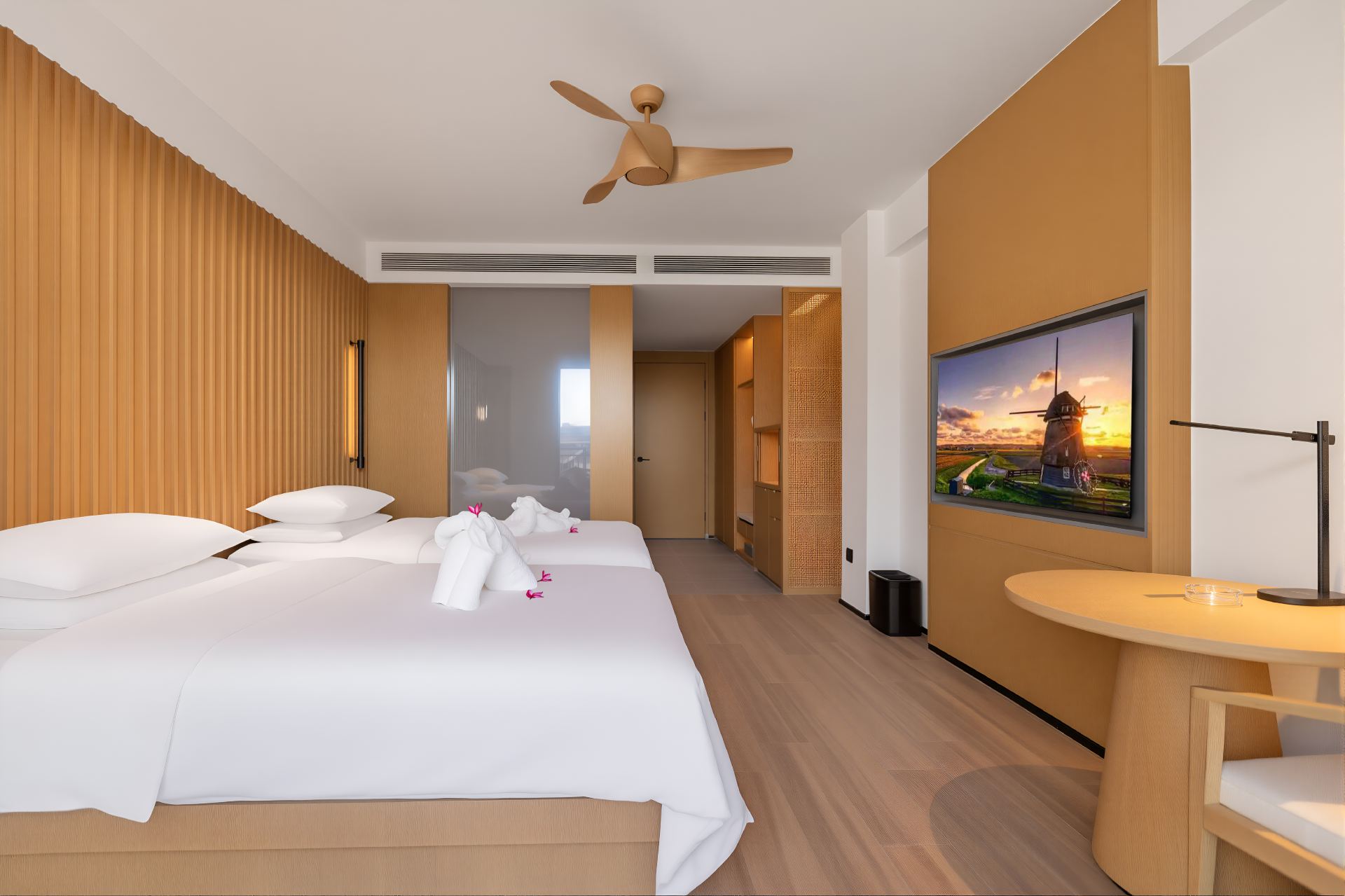 Dongrong Guest Deluxe Twin Bed Room