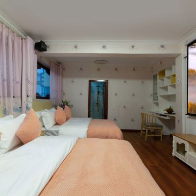 予苑.舒適雙床房【大屏高清投影+恆溫智能馬桶】 麗江玉龍涵舍予苑客棧優惠