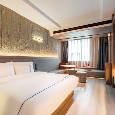 臻享大床房（安逸舒睡+mini冰箱+智能潔具） 曼美·文禧居飯店（常州春秋淹城湖塘地鐵站店）優惠