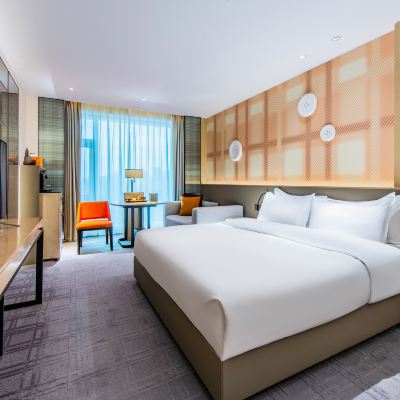 城際行政園景房-大床 杭州西湖慶春路城際飯店優惠