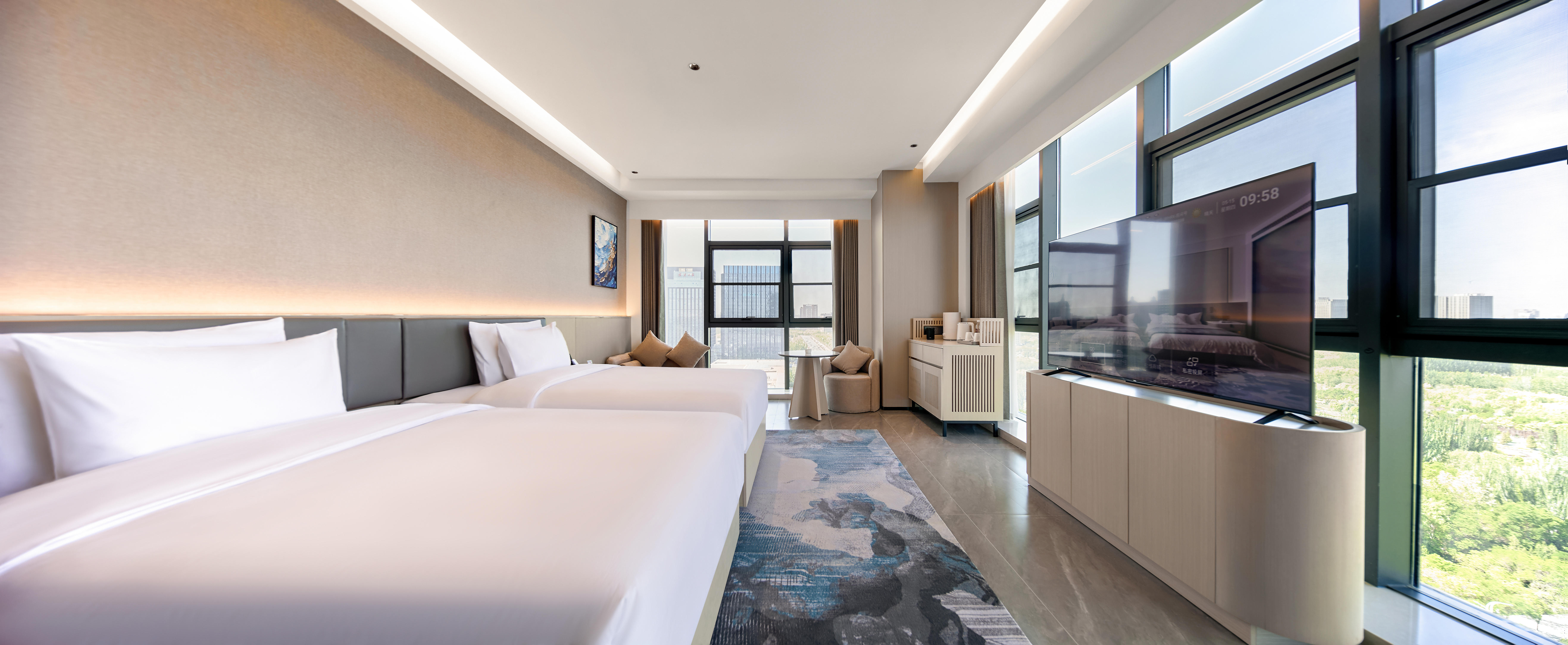 Wenhe Ruixi International HotelYiyun Mountain-View Twin Room