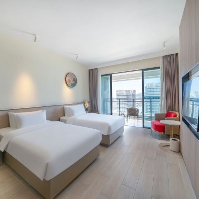 卓越海景雙床房（側海景） 惠東雙月灣華美達酒店優惠