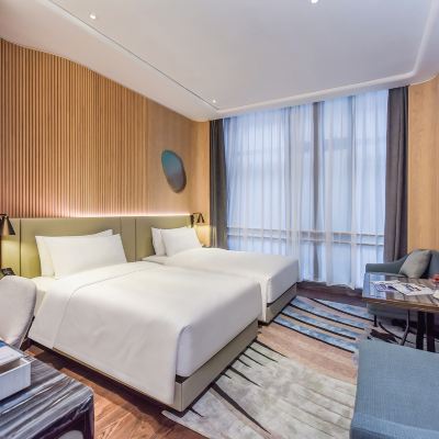 悅享雙床房「品牌床品&商旅休閒」 寬融套房飯店（廣州番禺長隆萬達店）優惠