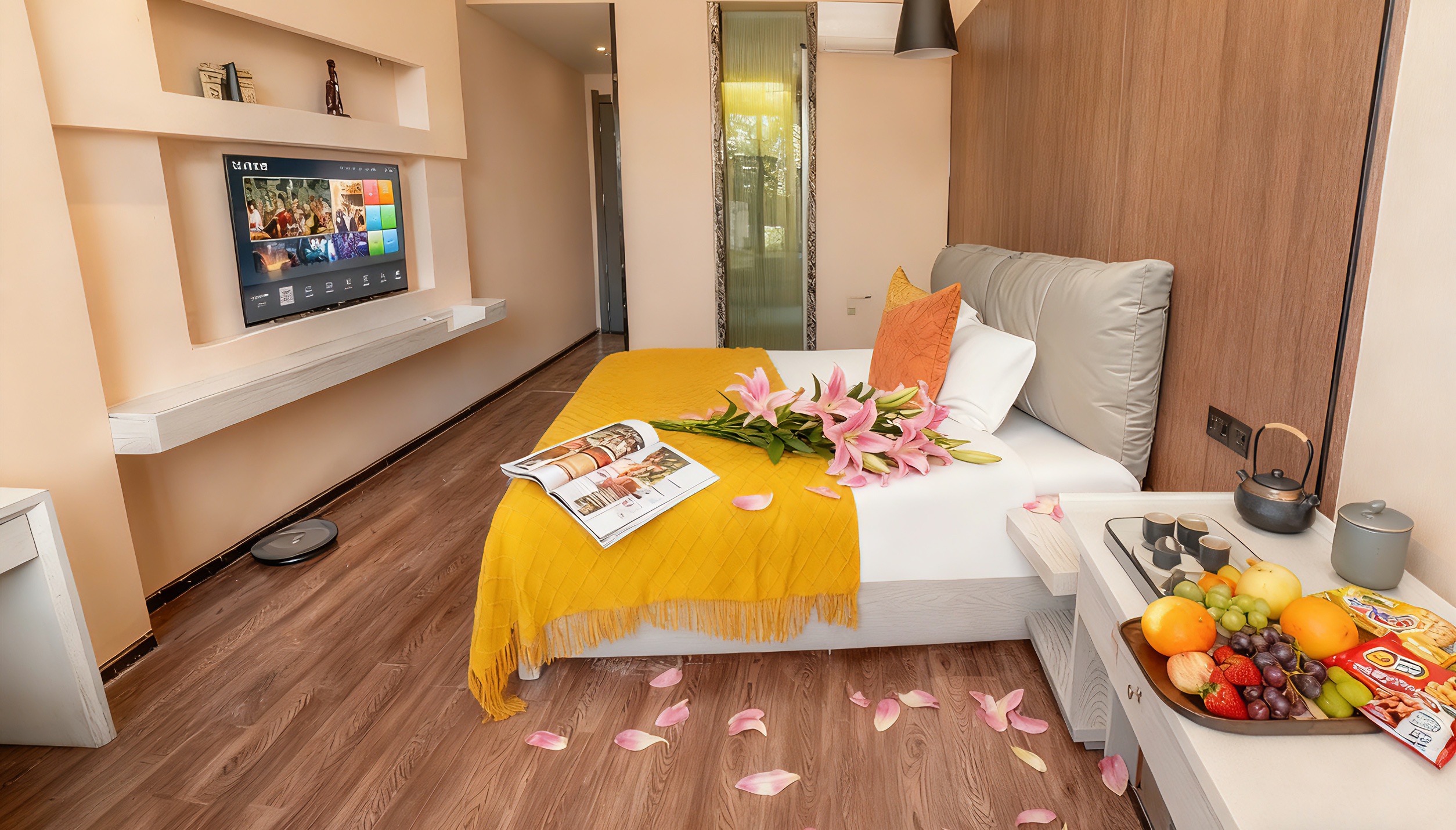 海埂观.鸥·精品大床房【亚朵款床垫+小冰箱+沙发】