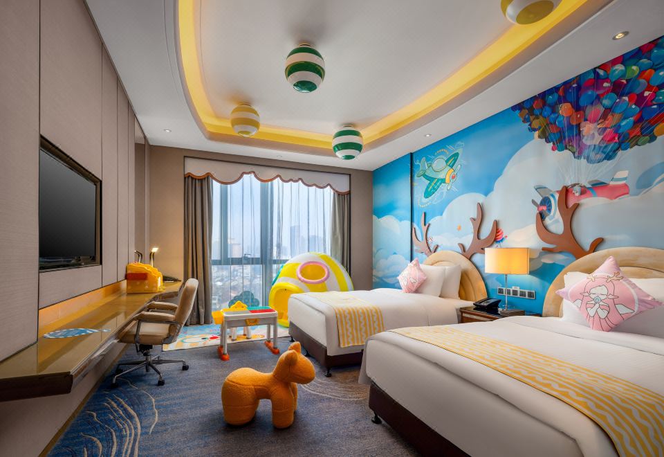 糖果飞屋主题双床房（俏皮鱼嘴）