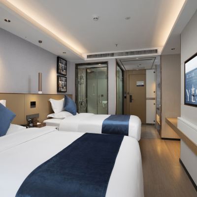 高級雙床房（全景落地視野+全屋智能語控） 雅斯特國際飯店（寶安國際會展中心店）優惠