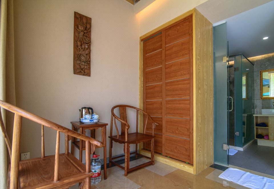 心悦谷亲水别墅双床房-独立庭院-私汤泡池