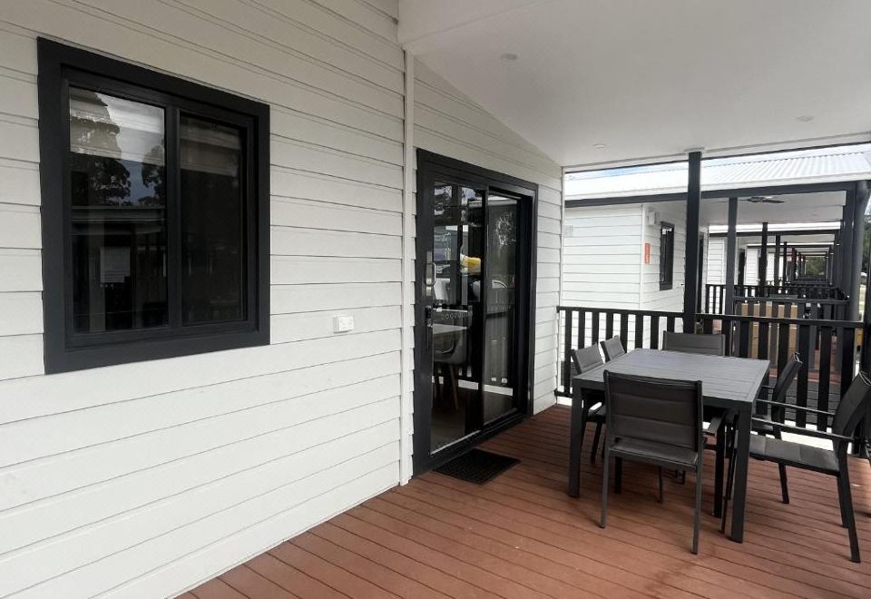 高级两卧室小屋·水上乐园景观