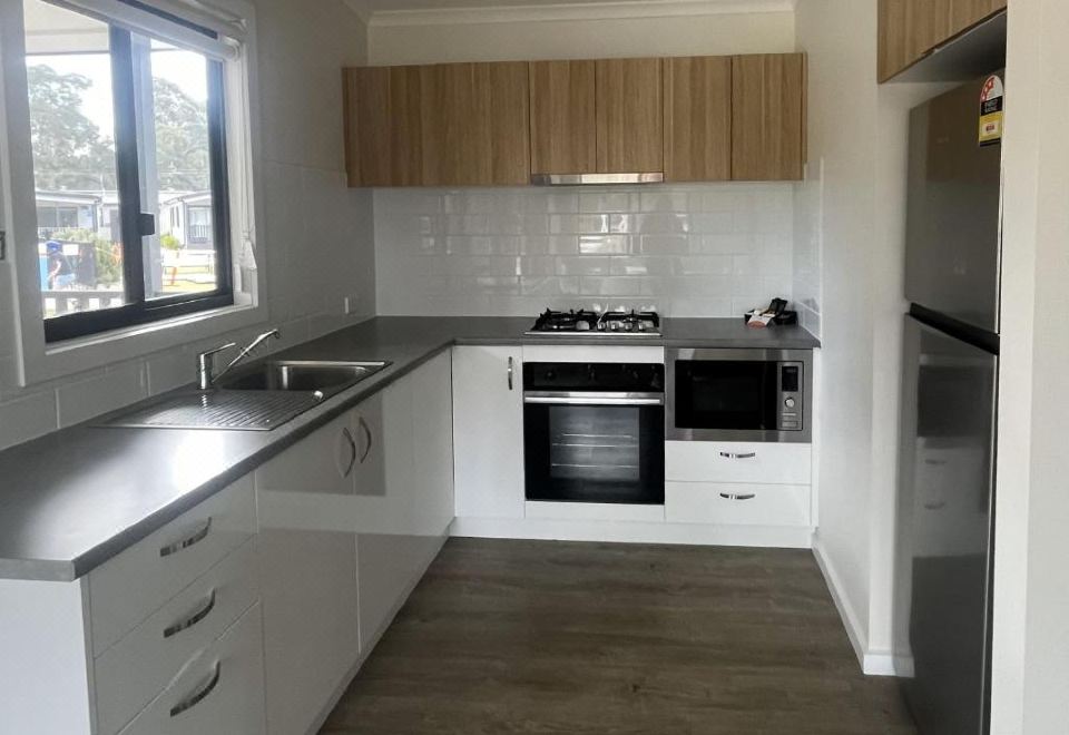 高级两卧室小屋·水上乐园景观