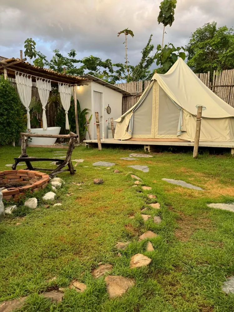 เต็นท์กระโจมมีอ่างอาบน้ำ(โซน2)