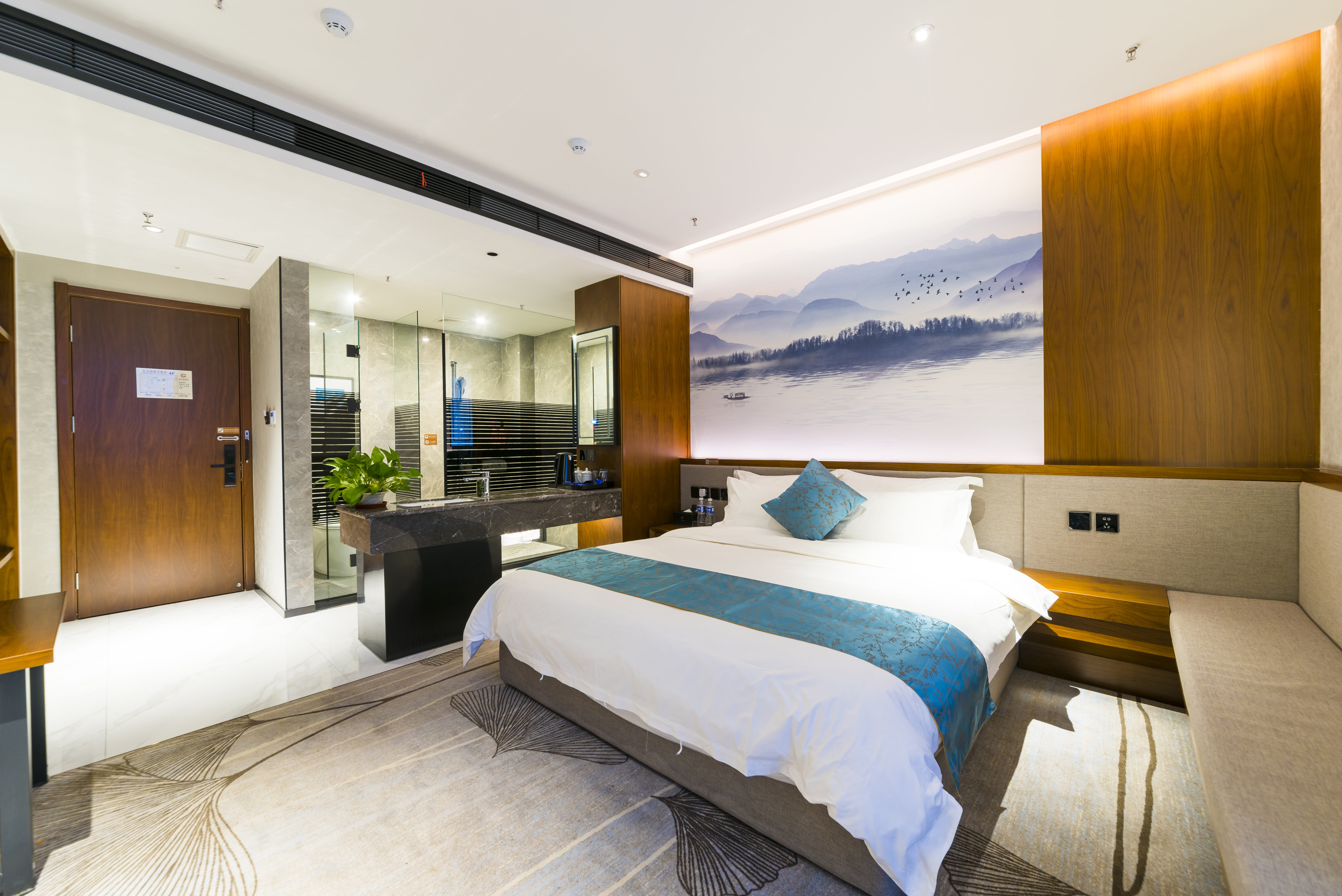 精品大床房【大空间+全屋地热+安静私密】