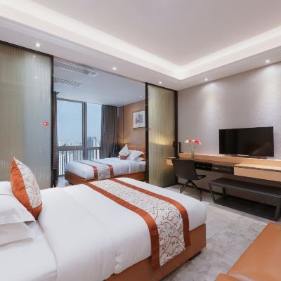 舒適雙床房 易成國際公寓（廣州北京路公園前地鐵站店）優惠