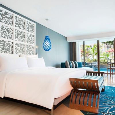 一室套房（可通瀉湖） 峇裡島金巴蘭艾美飯店優惠