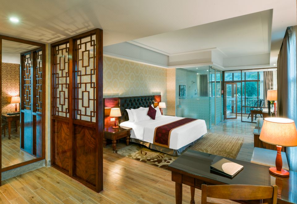 森林泡池大床房-认证珍稀温泉水