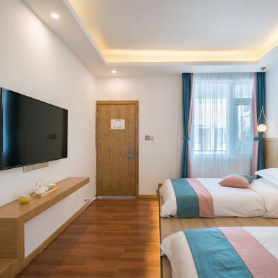 奢逸陽光雙床房（乾濕分離+電暖器） 麗江水月花神·大水車設計師飯店優惠