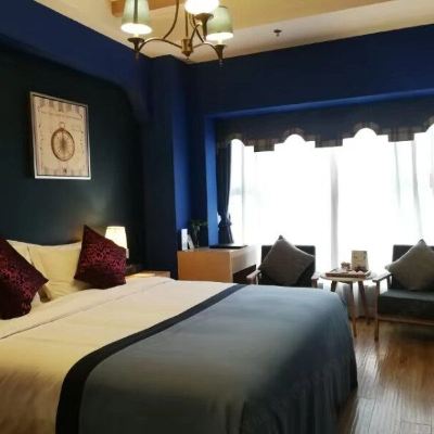 藍色戀歌大床房【深度睡眠金可兒床墊+品牌洗護】 靜時文化飯店（重慶火車北站店）優惠