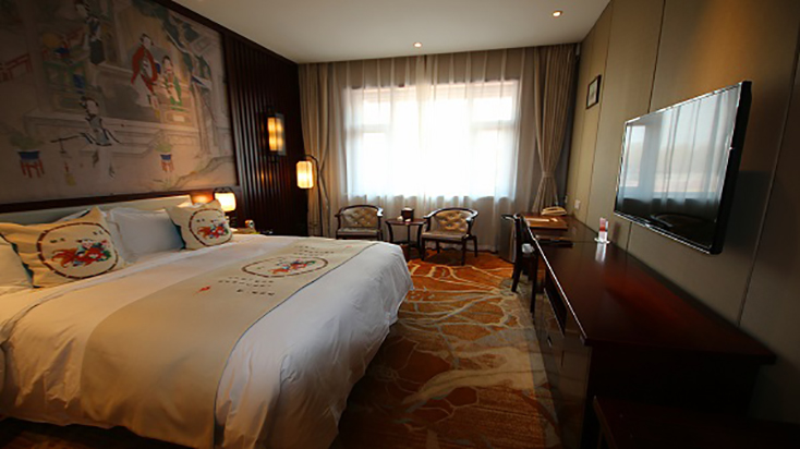 柳青古韵大床房丨园景