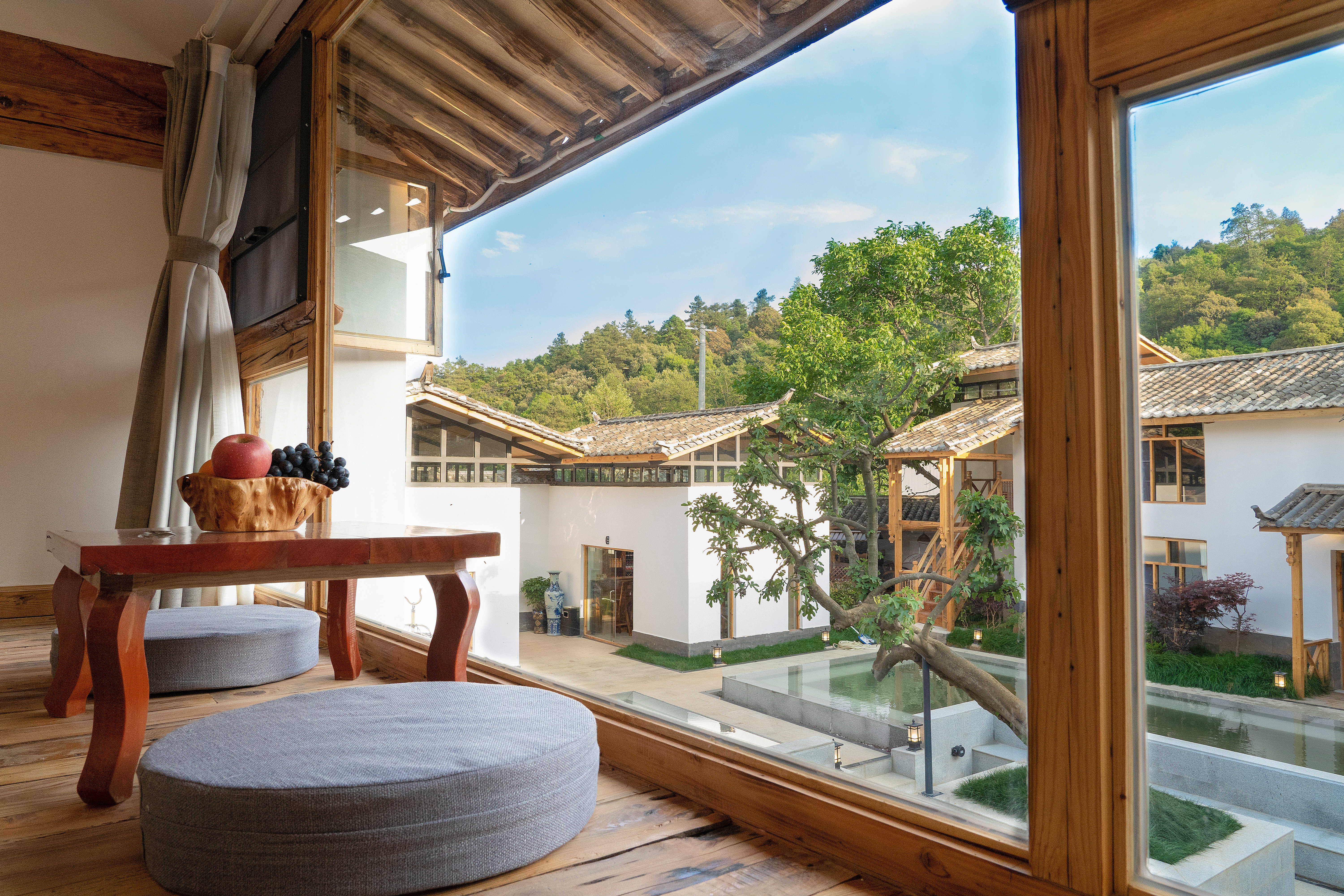 春风·园景复式大床房+180°观景+中式古风