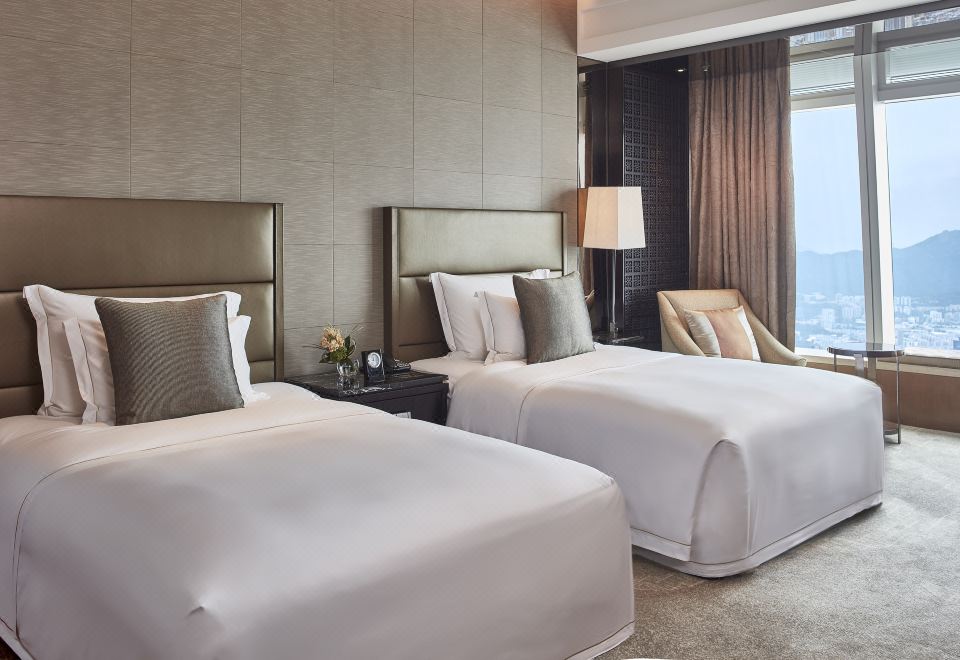 豪華維港海景雙床房