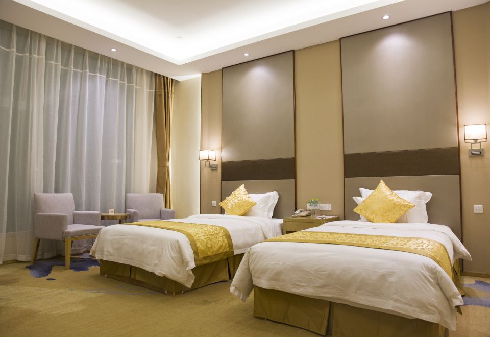 經濟雙床房（無窗）