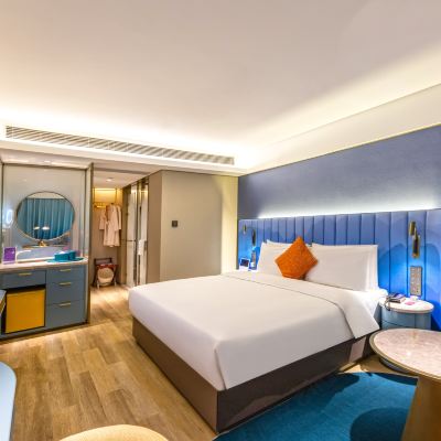 心享豪華大床房[智能語音+小冰箱+55寸投屏電視] 蘇州觀前街漫心飯店優惠