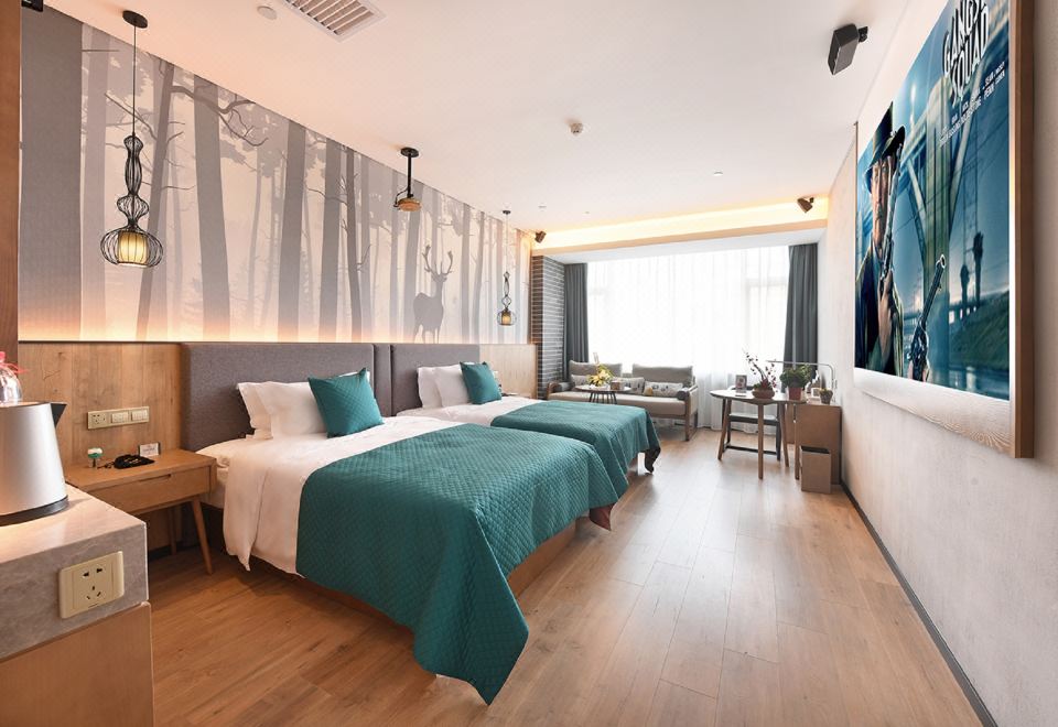 3D投影浪漫雙床房