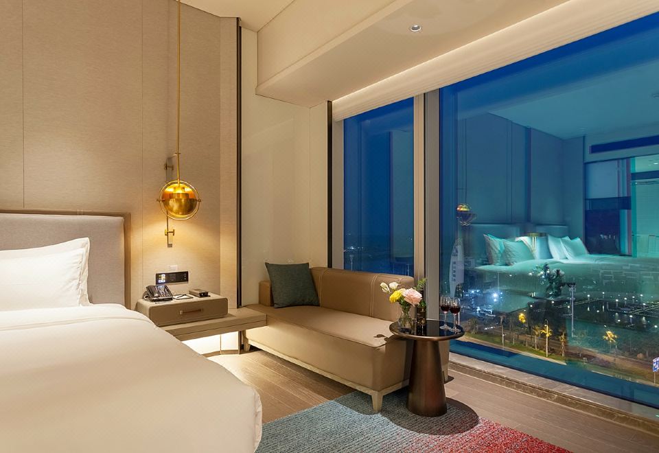 商务海景双床房（180度全落地窗看海景日出）