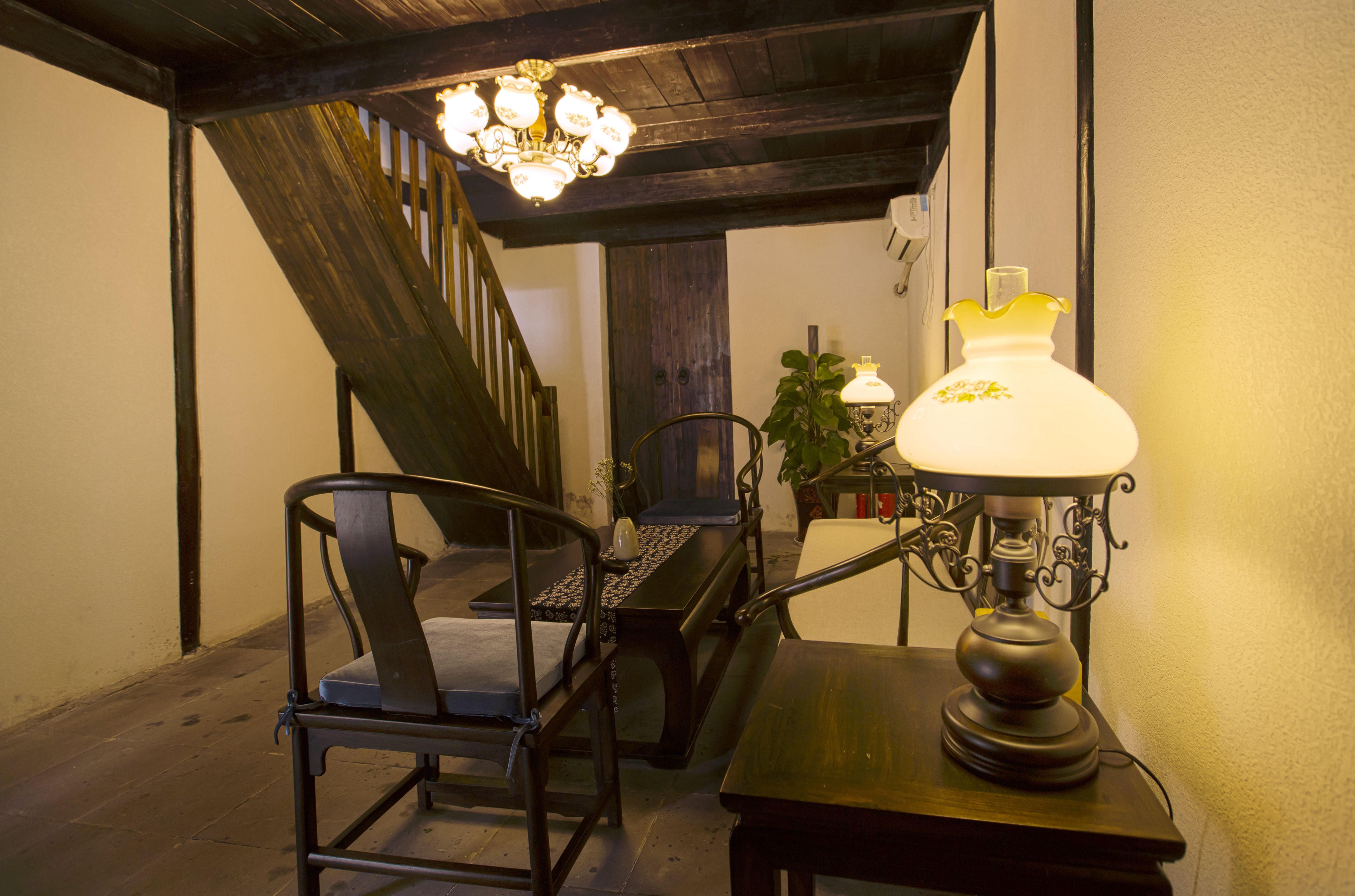 河景·两卧两厅复式套房（75号）（古雅丝制蚊帐+民国风会客厅+超大榻榻米）