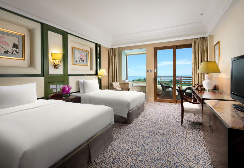 Seaview Resort XiamenDeluxe Sea View Twin-size Bed Room