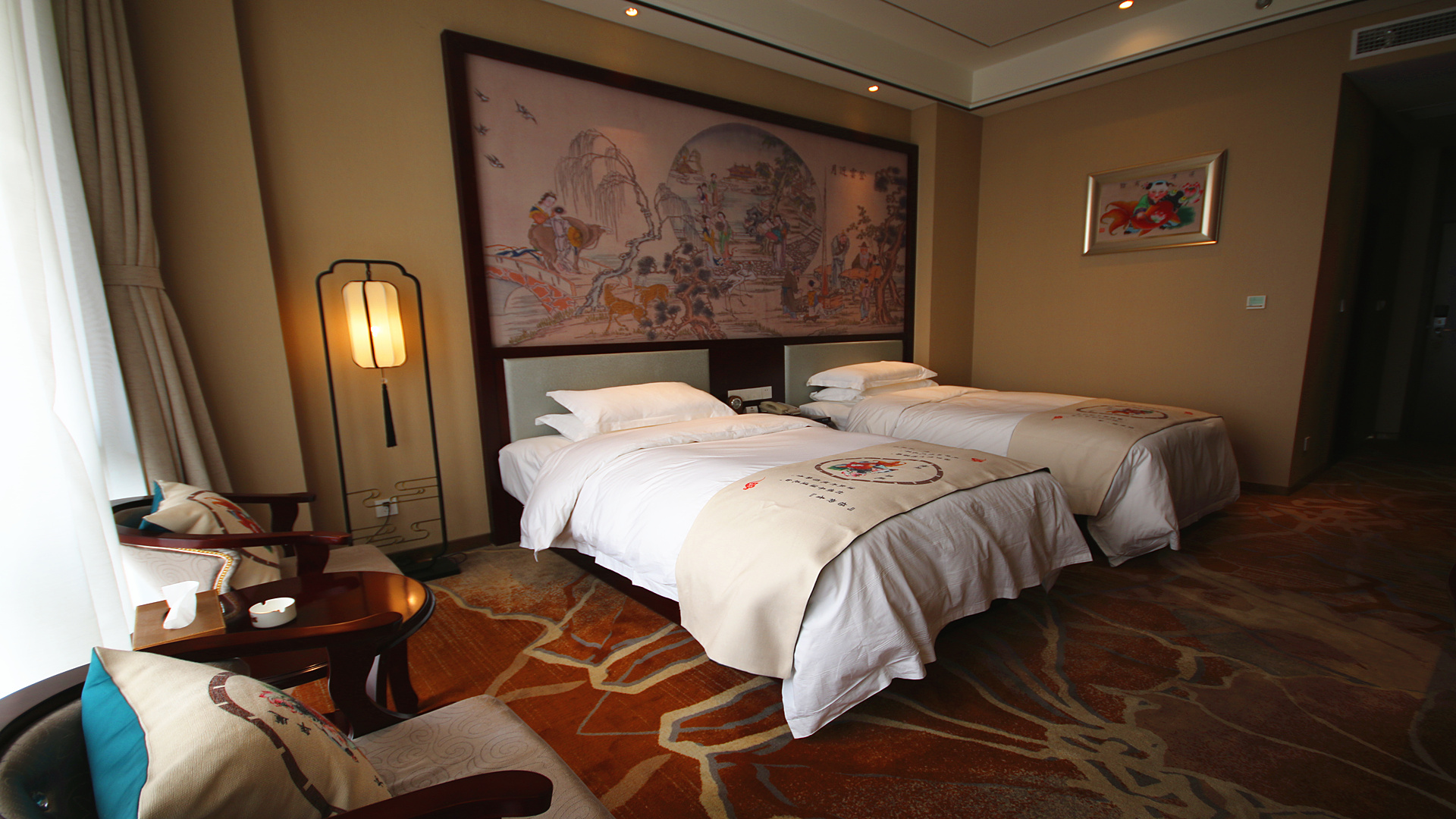 柳青古韵双床房丨园景